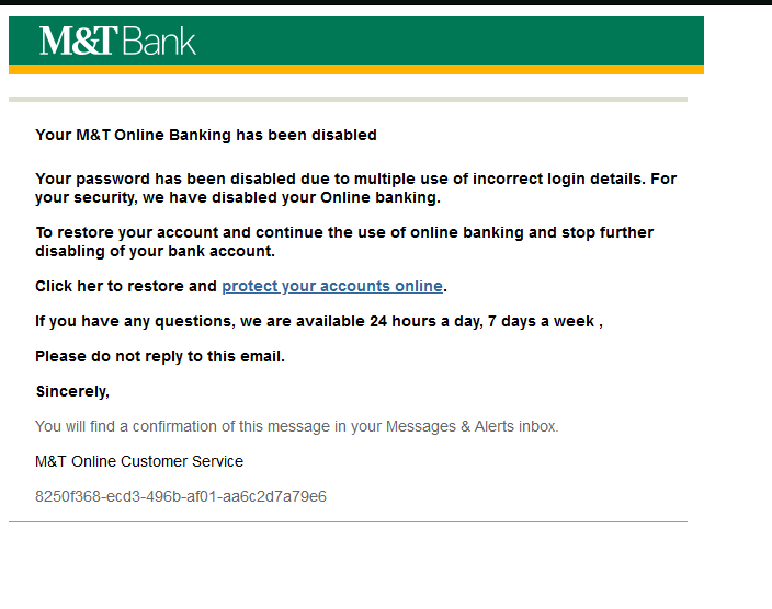 M&T Bank Letter