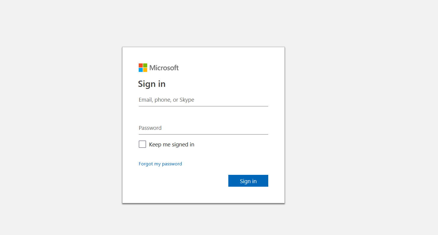 Microsoft Login