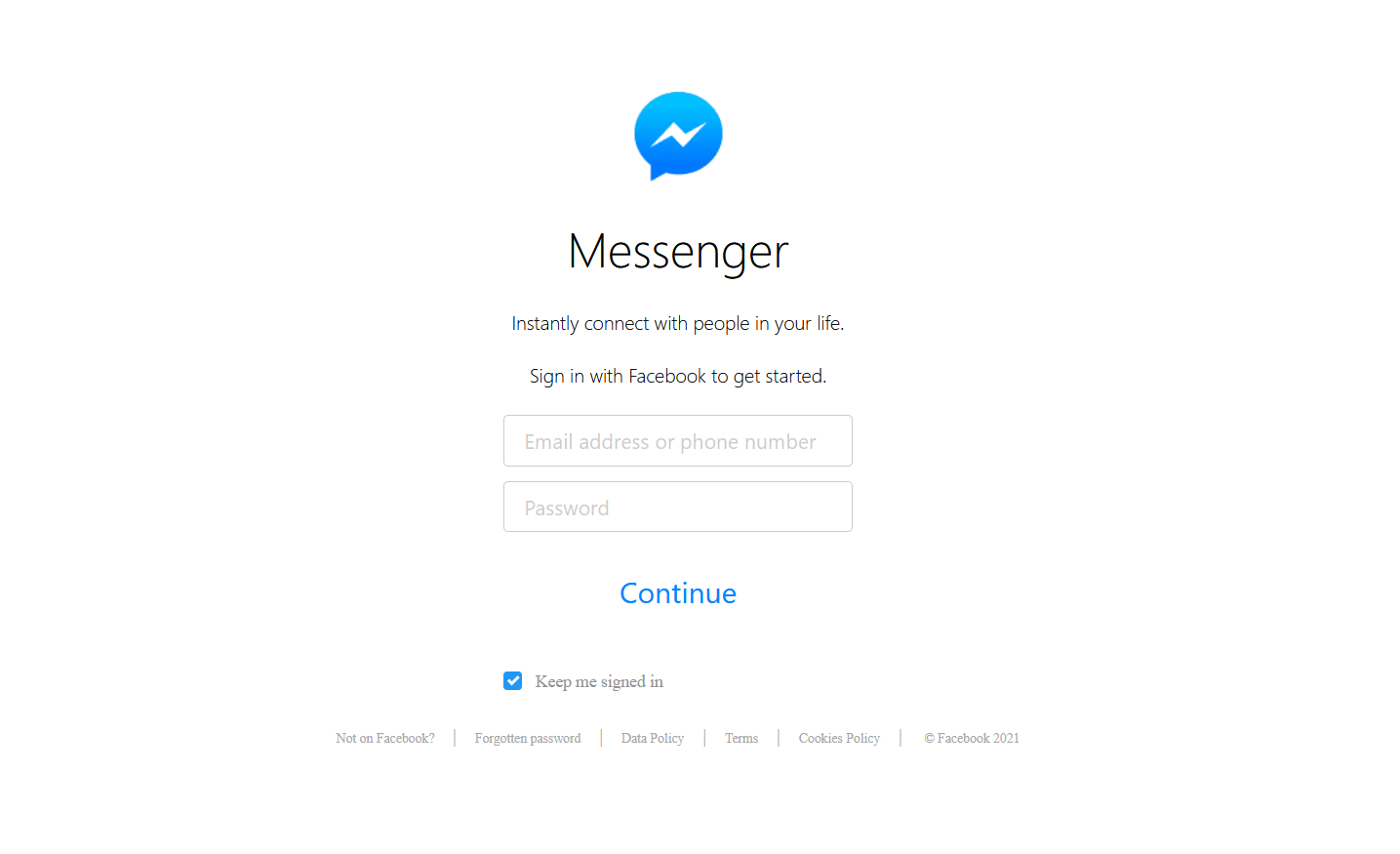 Messenger Login