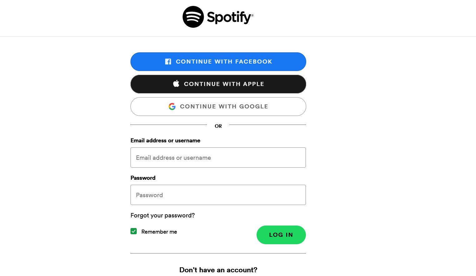 Spotify Login